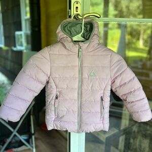 Gerry hooded zip-up puffer snow coat 4T pink